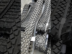 작은 로봇용 180X72 고무 트랙