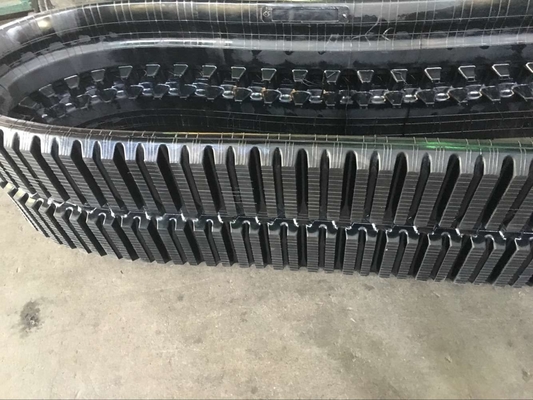 ZB450x86x56 직선 패턴 스키드 스티어 로더 크기 조절 가능한 고무 트랙