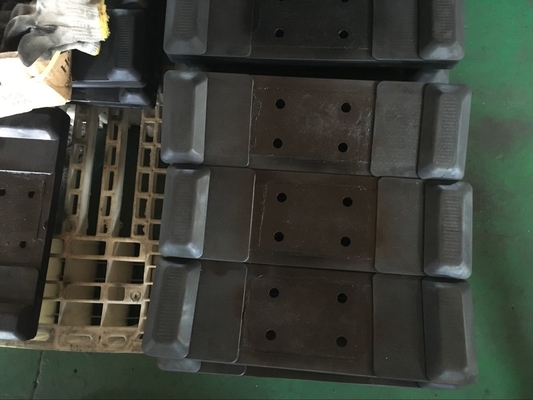 500mm 너비 171 블랙 발굴기 고무 및 철강 고무 패드에서 피치 체인