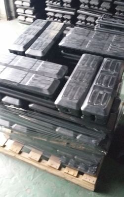 450MM 볼트-온 고무 트랙 패드 도로 라인러 트랙 패드 발굴기 위한 트랙 신발