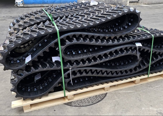 가드닝 기계 또는 잔디 깎는 기계용 40mm 높이 패턴의 고무 트랙 H280X72X47