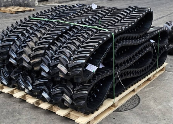 가드닝 기계 또는 잔디 깎는 기계용 40mm 높이 패턴의 고무 트랙 H280X72X47