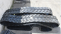 400mm Width Continuous Rubber Track With 76 Links Black Color